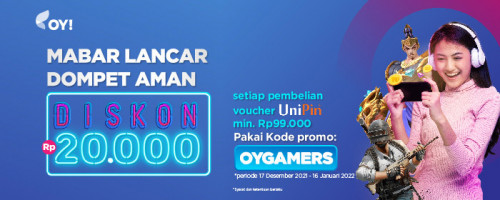 Dealsember Promo dengan OY! Indonesia Mabar lancar dompet aman!